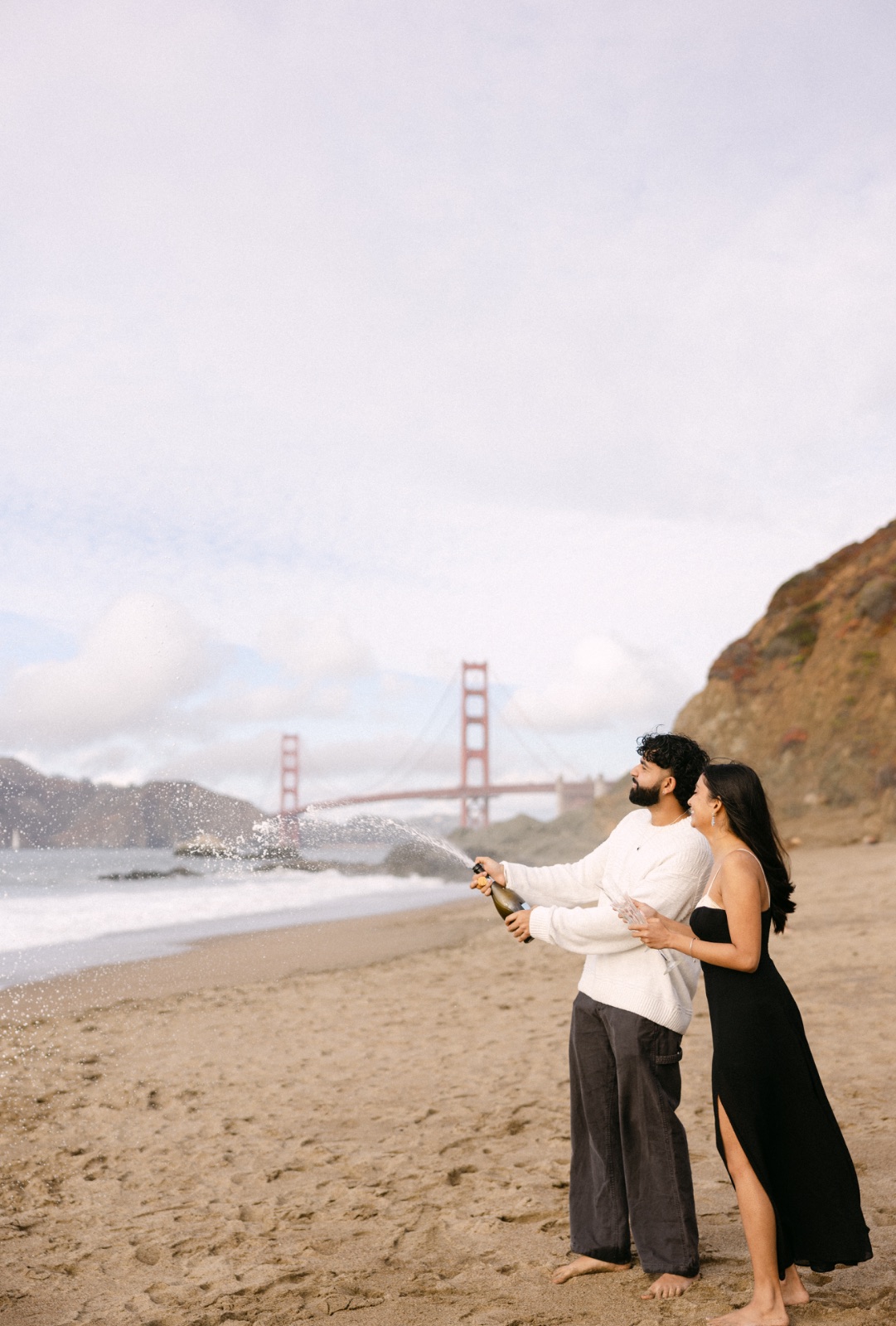 Champagne at Baker Beach