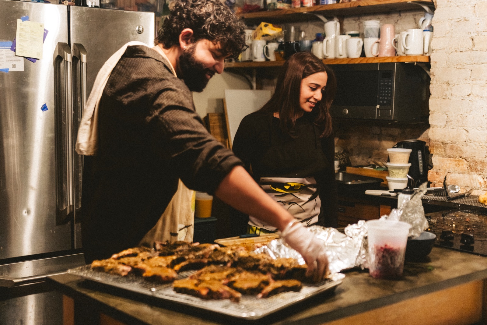 Cooking together